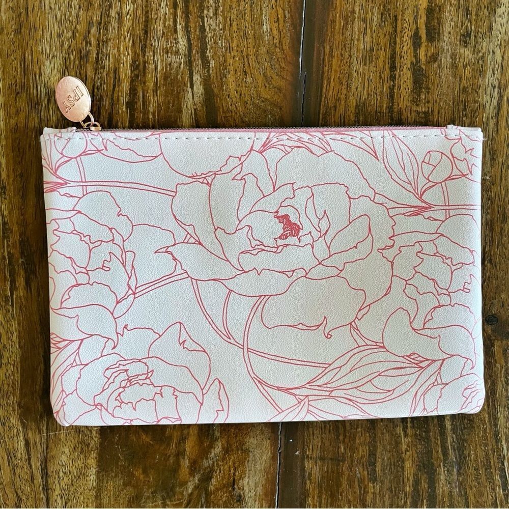 IPSY Floral Pink Cosmetic Bag